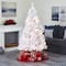 6ft. Pre-Lit White Artificial Christmas Tree, Clear LED Lights